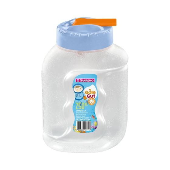 Garrafa Gole GUT Plastico Escolar Sanremo 250ML Imagem de Garrafa Gole GUT Plastico Escolar Sanremo 250ML