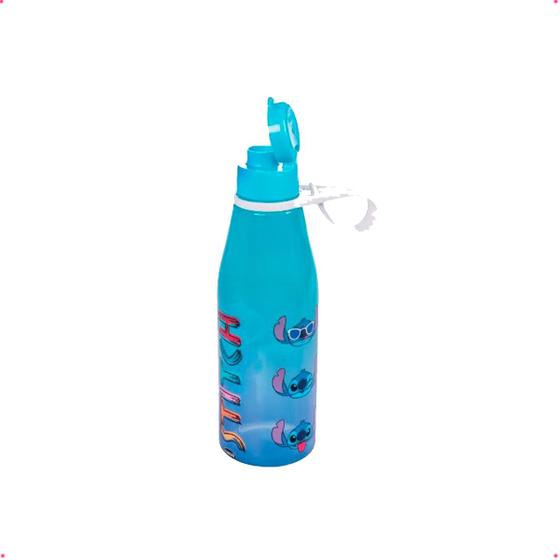 Imagem de Garrafa Infantil Abre Fácil Disney Stitch 530 Ml Colorida