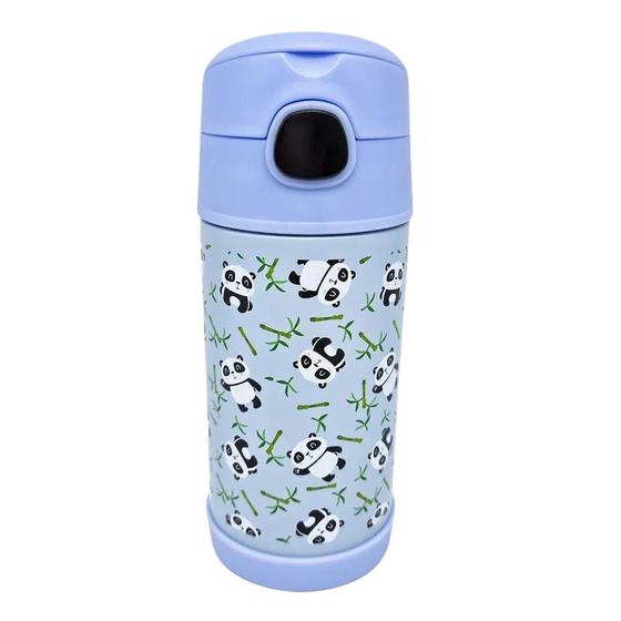 Imagem de Garrafa Infantil Com Canudo 400Ml Panda Zc 10072038