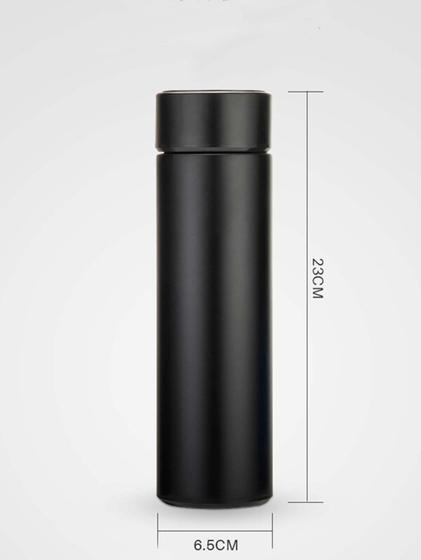 Imagem de Garrafa Inteligente Térmica 500ml Display Digital Led Medidor Temperatura Aço Inoxidável