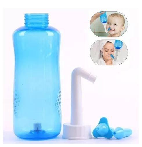 Imagem de Garrafa lavagem nasal limpeza ducha nariz infantil 300ml