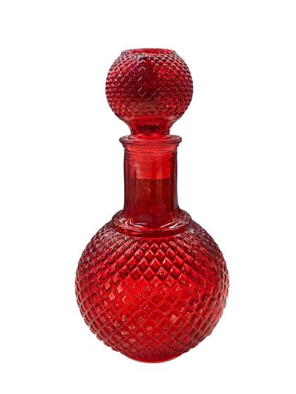 Imagem de Garrafa Licoreira Decanter 700ml De Vidro Vermelho