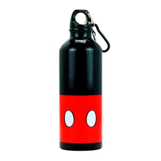 Imagem de Garrafa mickey mouse 500ml aluminio preto  bom para bolsa - Taimes