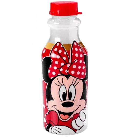 Imagem de Garrafa Minnie 500ml Squeeze Infantil Lanche Escola Menina