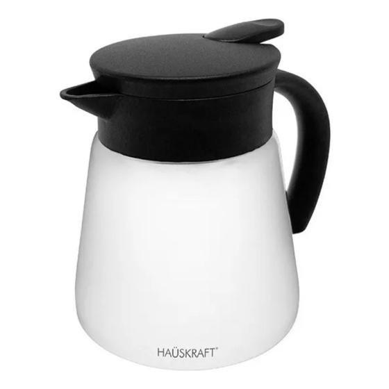 Imagem de Garrafa para Café Térmica Colors Inox Branco 600ml Cozinha 