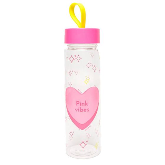 Imagem de Garrafa Plástica Pink Vibes 500ml - Leoarte