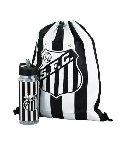 Imagem de Garrafa Plástico 450Ml Com Mochila Tipo Saco - Santos