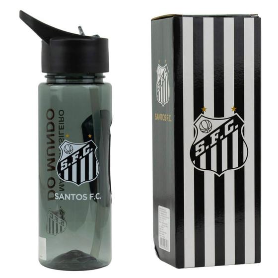 Imagem de Garrafa Plástico Canudo Academia Apoio 700ml Santos