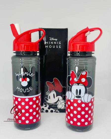 Imagem de Garrafa Plástico Com Canudo Minnie Mouse 700ml Disney