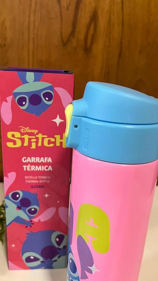 Imagem de Garrafa Puket Infantil Térmica Lilo e Stitch Azul Ceu