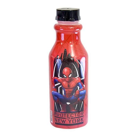 Imagem de Garrafa Retro 500Ml Homem Aranha Plasutil Prática Descolada