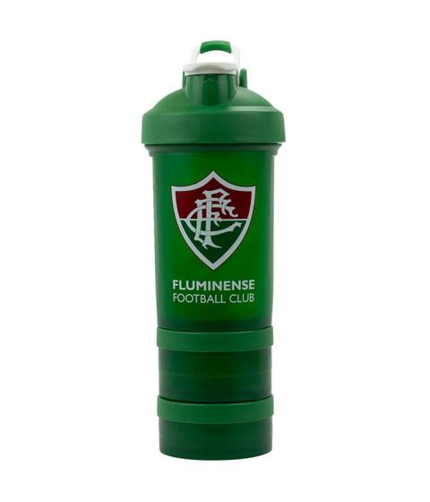 Imagem de Garrafa Shakeira Mola E 2 Compartimentos Fluminense 500 Ml