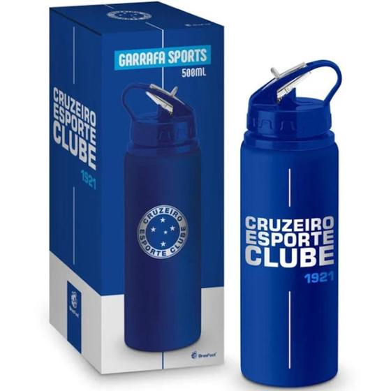 Imagem de Garrafa Sports 500ml Aluminio Times Cruzeiro