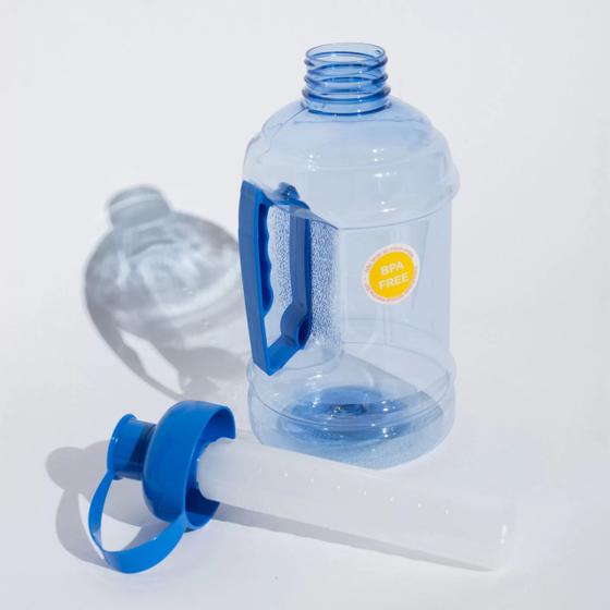 Imagem de Garrafa Squeeze 1Lt com Alça Colorida - Azul