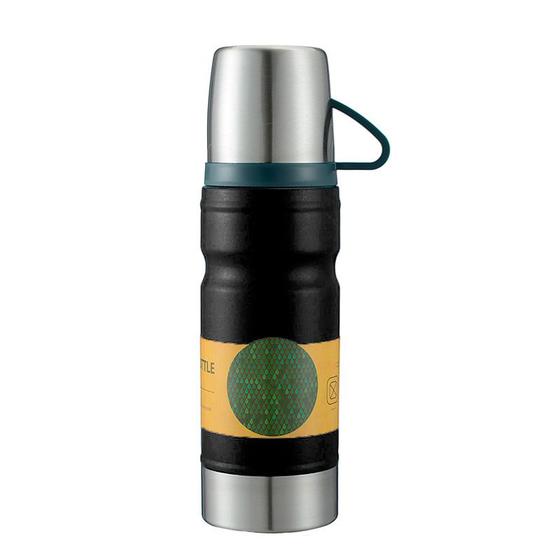 Imagem de Garrafa Squeeze 680ml Inox C/ Caneca 12 Horas