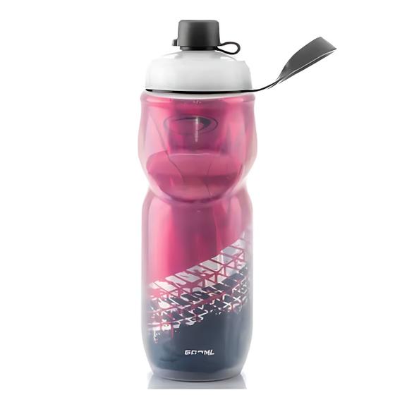 Imagem de Garrafa Squeeze Caramanhola 600ml Agua Térmica Rosa Rastro