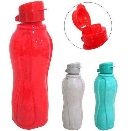 Imagem de Garrafa Squeeze de Plastico Pet com Tampa e Alca Colors 600ml - Rio De Ouro