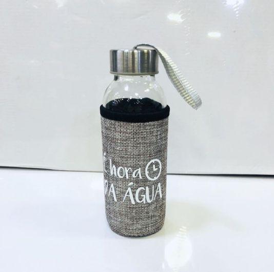 Garrafa Squeeze De Vidro Revestida Com Capa Neoprene 400ml Menor preço em Garrafa Squeeze De Vidro Revestida Com Capa Neoprene 400ml