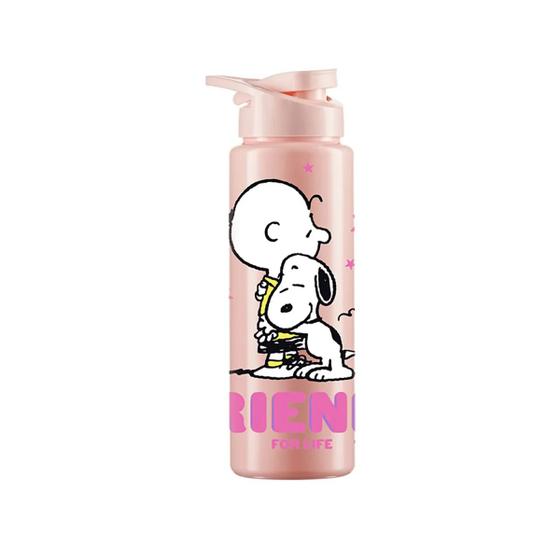 Imagem de Garrafa Squeeze Friends Amigos Snoopy Rosa 750 ml