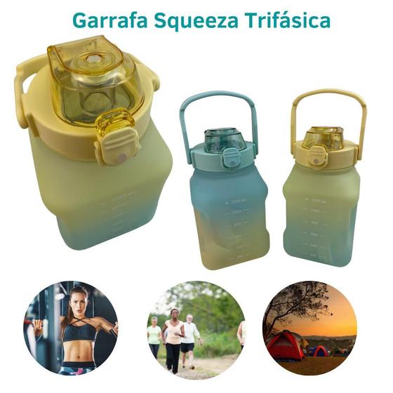 Imagem de Garrafa Squeeze Galão Àgua 1300Ml Academia Treino Musculação