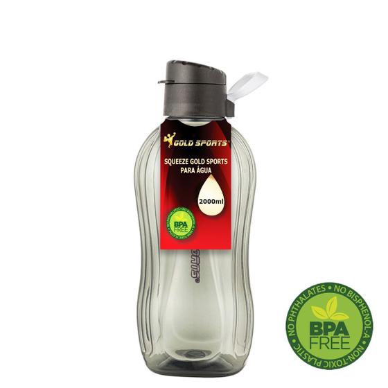 Imagem de Garrafa Squeeze Gold Sports Resistente - BPA FREE 2000ml