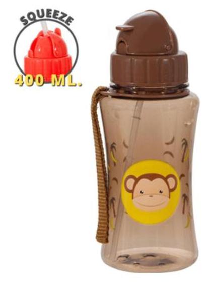 Imagem de garrafa squeeze infantil com canudo 400ml meus melhores amigos