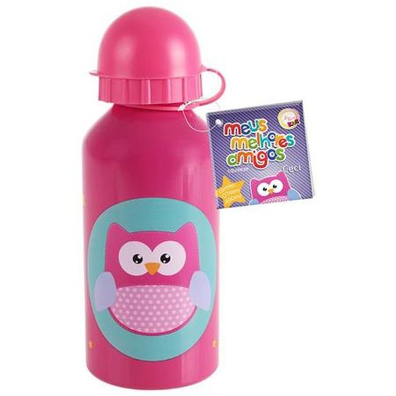 Imagem de garrafa squeeze infantil inox 400 meus melhores amigos