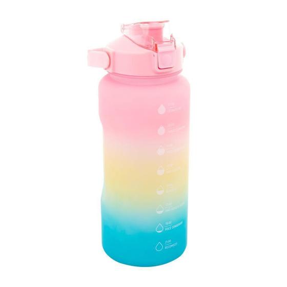 Imagem de Garrafa Squeeze Lyor Tie Dye com Alça Porta Celular 2L