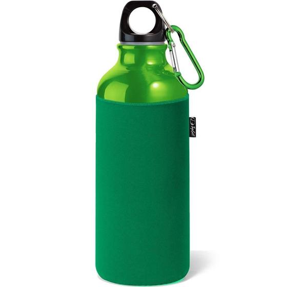 Imagem de Garrafa Squeeze Sport 500 Ml Com Luva Térmica Topget - Verde