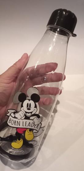 Imagem de Garrafa / Squezze Transparente com Alça 600ml - Mickey (P)