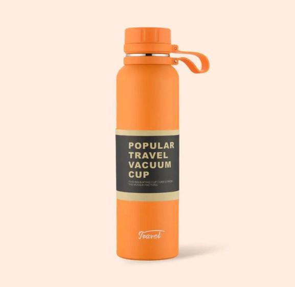Imagem de Garrafa Termica 1100Ml Parede Dupla 24 H Quente Frio Laranja