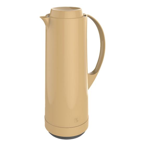 Imagem de Garrafa Térmica 1L Sonetto Moderna Servir Café Chá Cozinha Mesa Posta Soprano - Argila