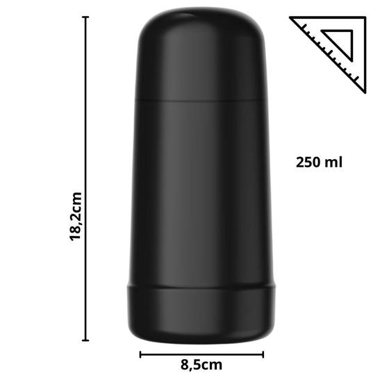 Imagem de Garrafa Termica 250Ml Minigarbo Preto 8603Prt Termolar 55053