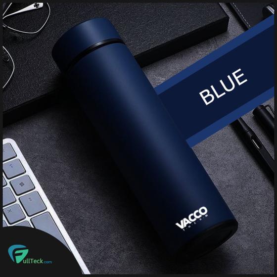 Imagem de Garrafa Térmica 480ml Azul A Vácuo Visor Led de Temperatura