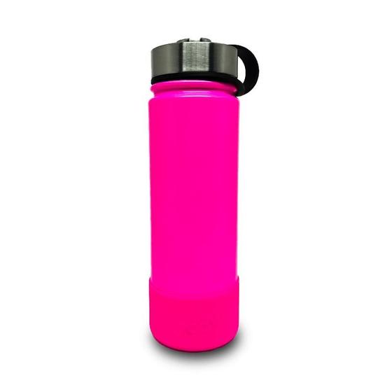 Imagem de Garrafa Térmica 650ml Rosa Neon 24h Quente 12h Agua Suco Chá