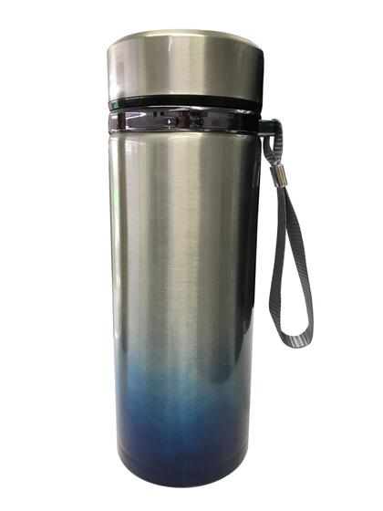 Imagem de Garrafa Térmica Aço Inox Com Filtro De Chá 800ml Quente Frio Café Água Bebidas Resistente Qualidade