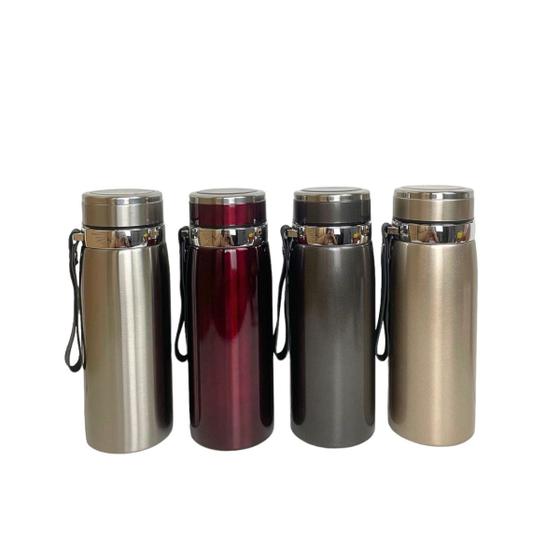 Imagem de Garrafa Térmica Aço Inox Com Infusor Bebida Água 600ml