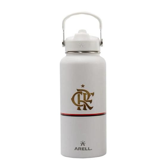 Imagem de Garrafa Térmica Arell Straw Flask 532ml Flamengo 11 Com Alça