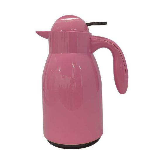 Garrafa Térmica Bule 1L Com Gatilho Rosa - Casambiente 161702846-R Menor preço em Garrafa Térmica Bule 1L Com Gatilho Rosa - Casambiente 161702846-R
