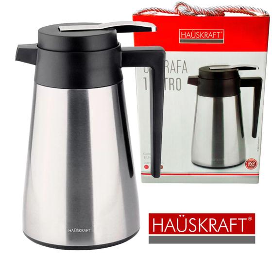 Garrafa Térmica Café Chá Inox 1 Litro sem Ampola Chique - HausKraft ...