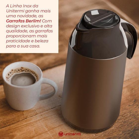 Imagem de Garrafa Térmica Café Chá Leite Inox Berlim 1 litro Chimarrão - Unitermi