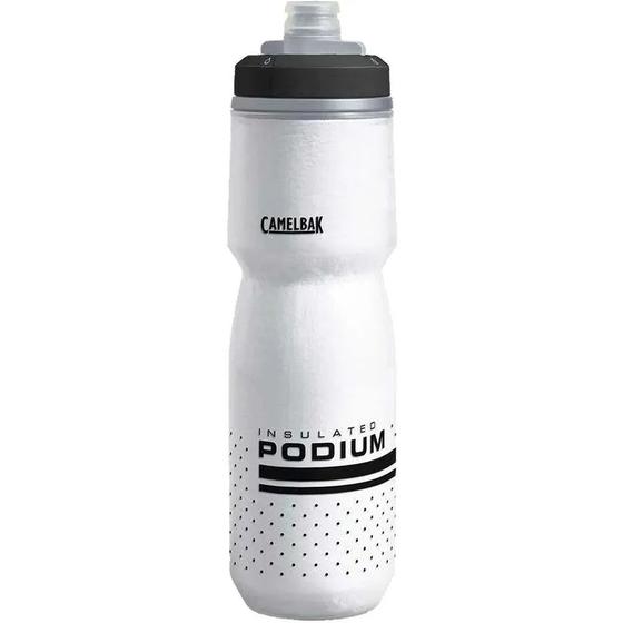 Imagem de Garrafa Térmica Camelbak Podium Caramanhola 710 Ml Ciclismo Branco Preto