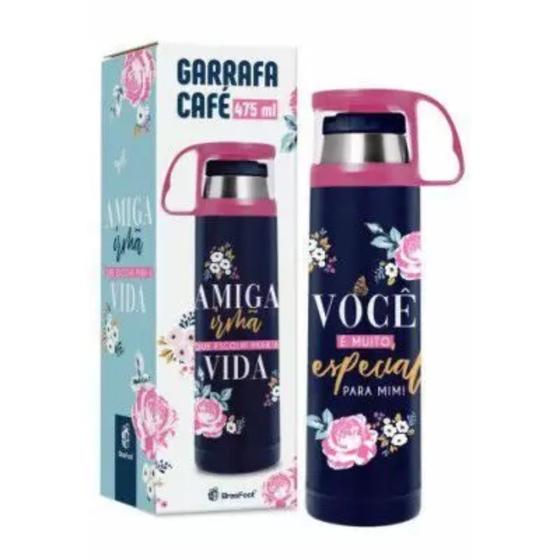Imagem de Garrafa Termica Com Caneca G Amiga Irma 475ml