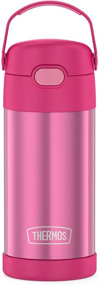 Imagem de Garrafa térmica de aço inoxidável rosa, 340ml, Funtainer f4101