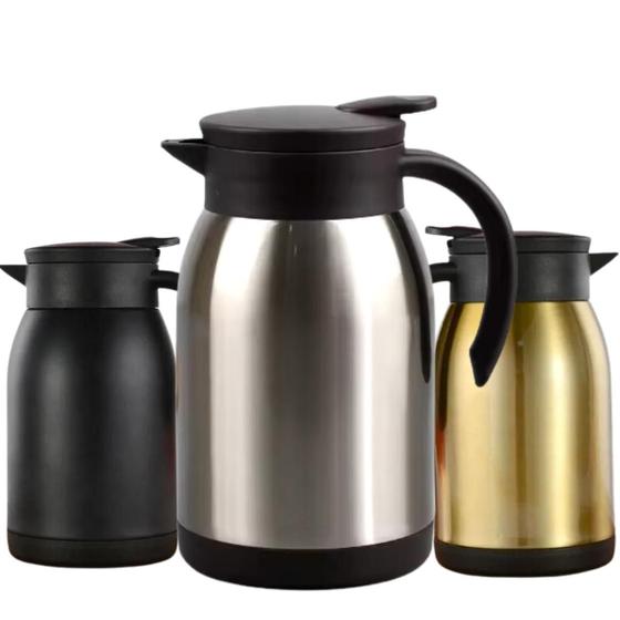 Imagem de Garrafa Térmica De Café Chá Leite Suco A Vácuo 900ml  Aço inox Resistente Linha Premium