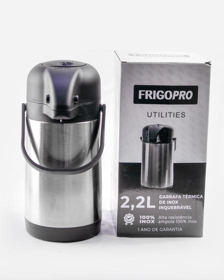 Imagem de Garrafa Termica de Inox 2,2 Litros Inquebrável Frigopro