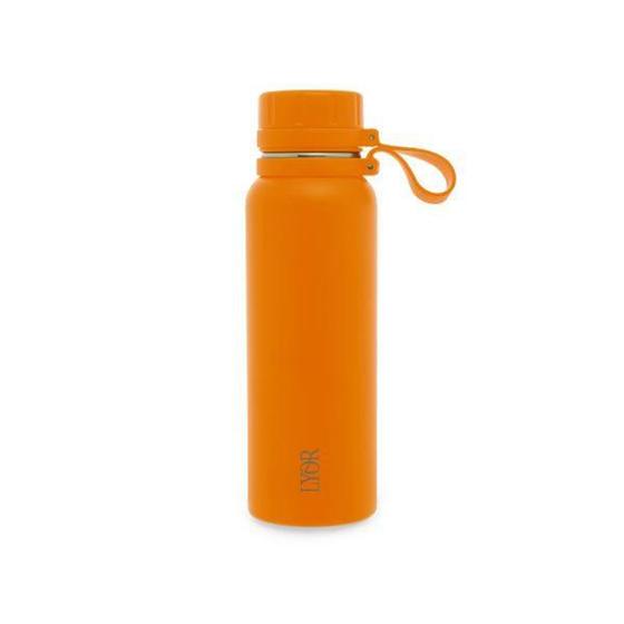 Imagem de Garrafa térmica em aço inox Lyor Explorer 650ml laranja