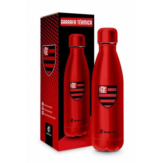 Garrafa Termica Flamengo 500ml Inox Academia Agua Gelada 24h - Brasfoot Menor preço em Garrafa Termica Flamengo 500ml Inox Academia Agua Gelada 24h - Brasfoot