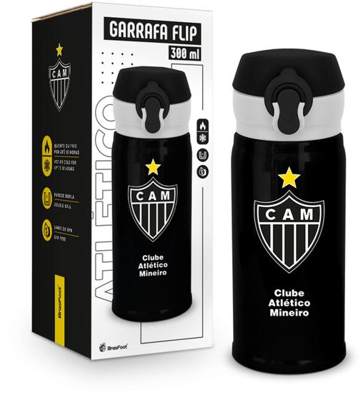 Imagem de Garrafa térmica flip 300ml times - atlético