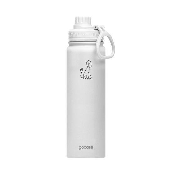 Imagem de Garrafa Térmica Fresh 650ml Branca Line Art Pet - Gocase 0010